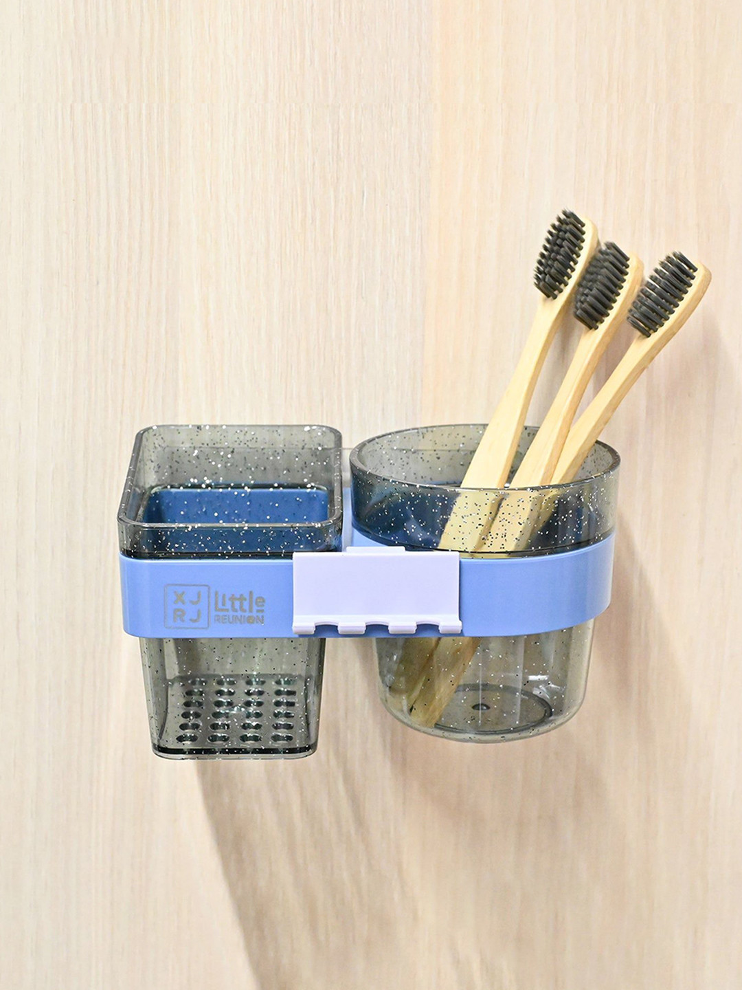 MARKET99 Von casa Blue 2 piece Solid Bath Accessories Set