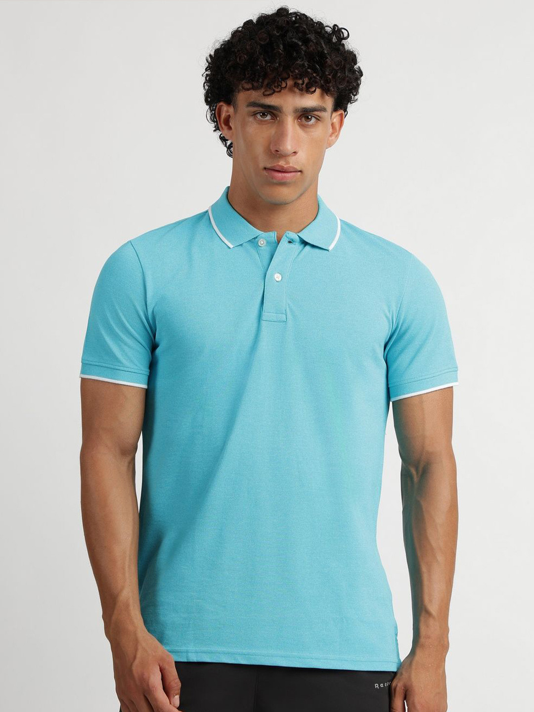 Reebok Polo Collar Short Sleeves Cotton T-Shirt