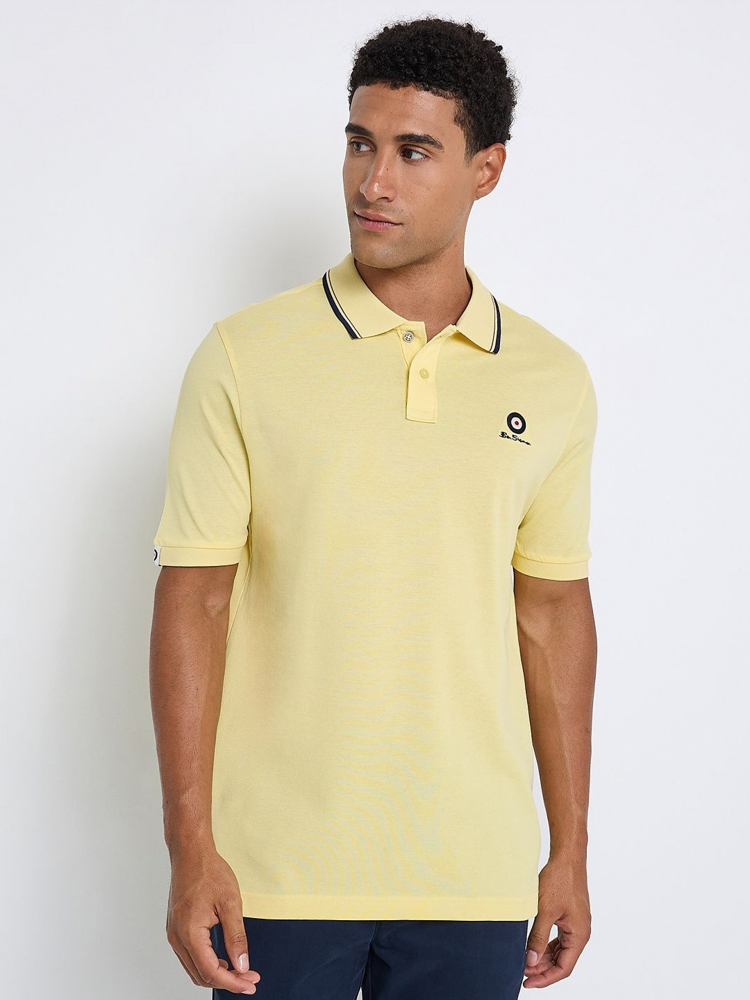 BEN SHERMAN Polo Collar Cotton T-shirt