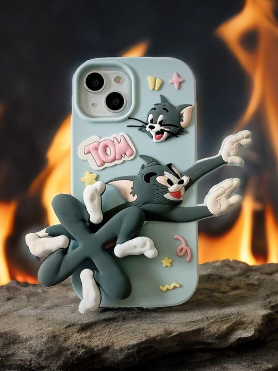 CASE CREATION Tom And Jerry Cartoon Printed iPhone 12 Silicone Back Case