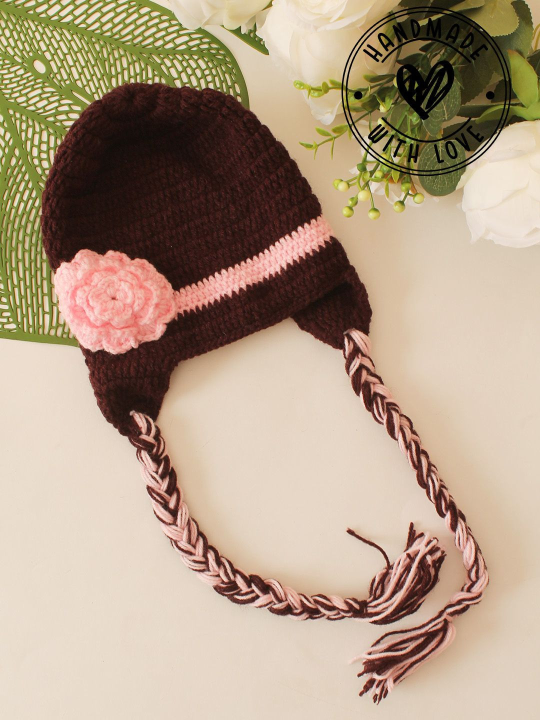 Woonie Kids Textured Crochet Braided Cap