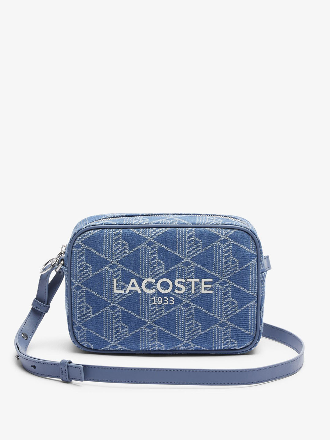 Lacoste Jacquard Structured Shoulder Bag