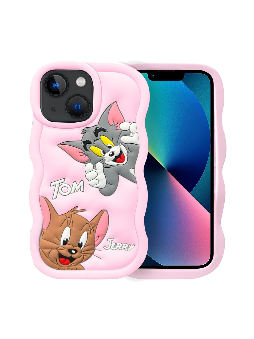 CASE CREATION Tom & Jerry Cartoon Printed iPhone 13 Pro Silicone Back Case