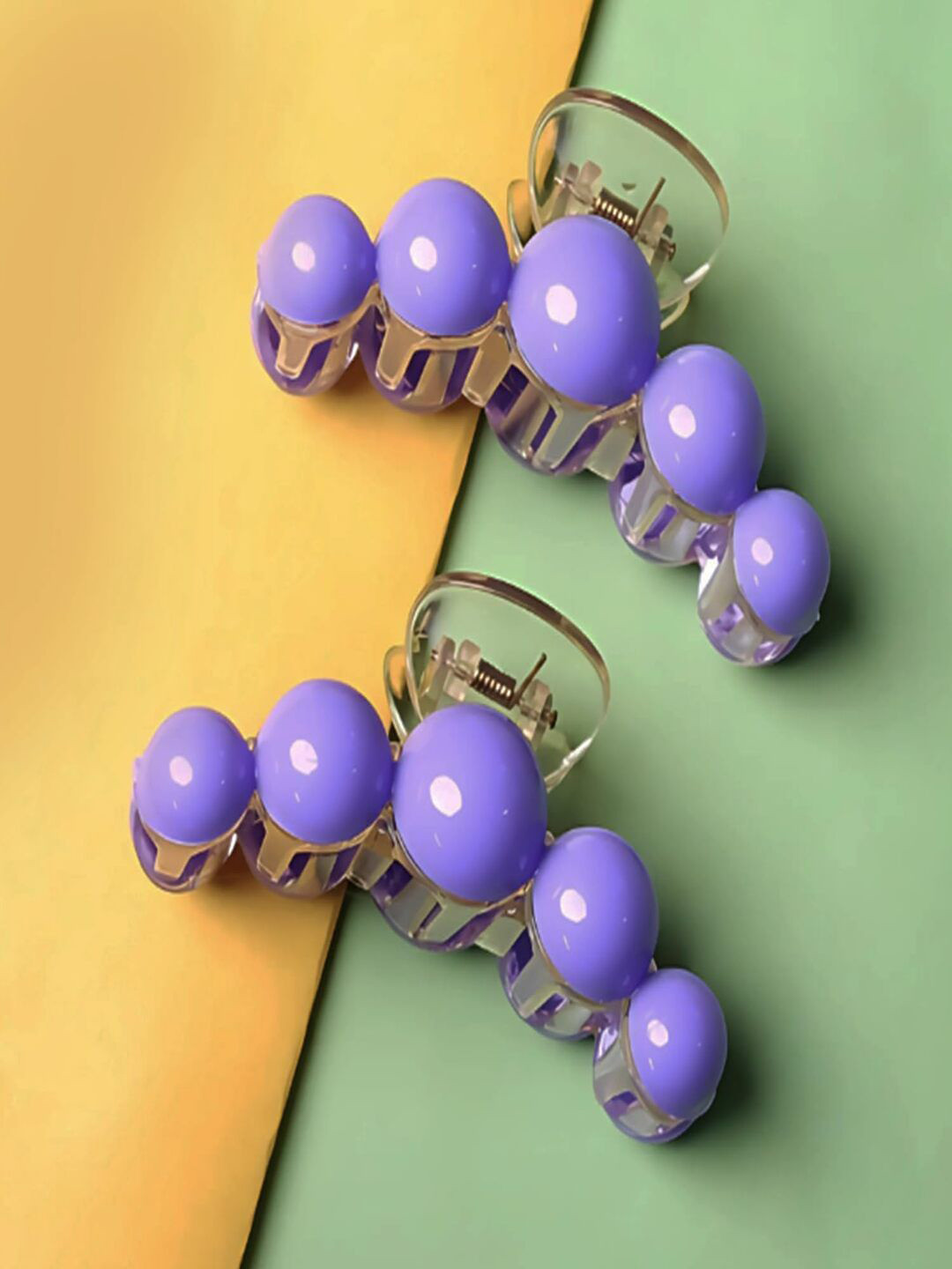 AmazingKarts Women Set Of 2 Korean Fashionable Stylish Large Hair Claw Clips