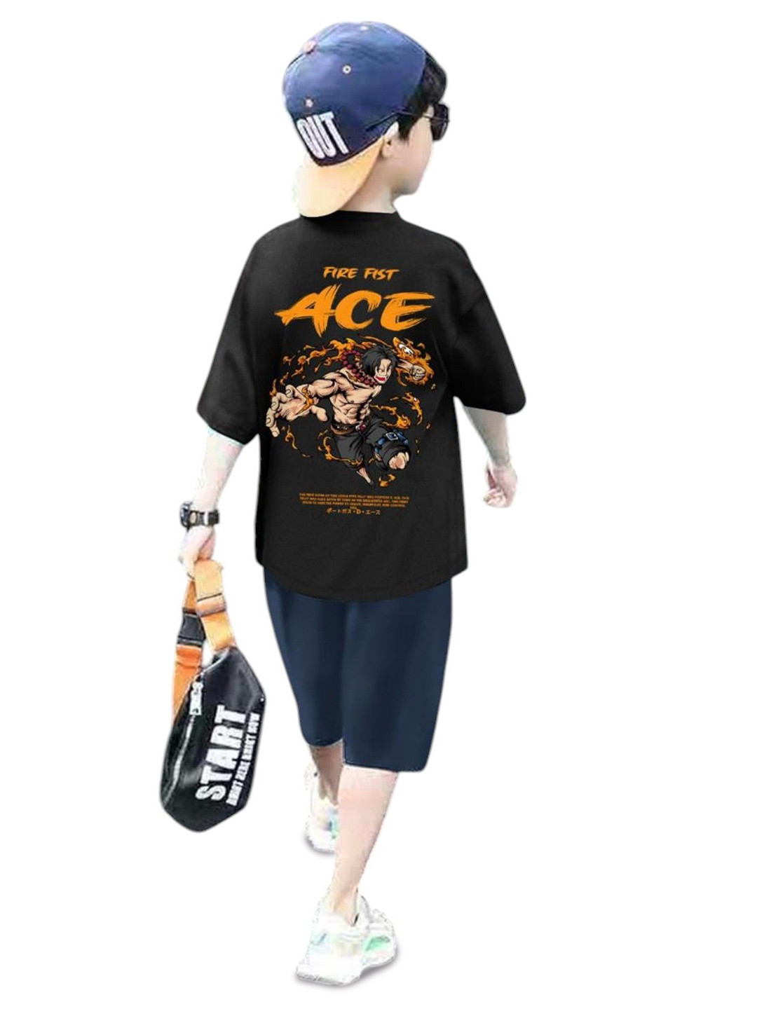 GCYX Boys Printed T-shirt with Shorts