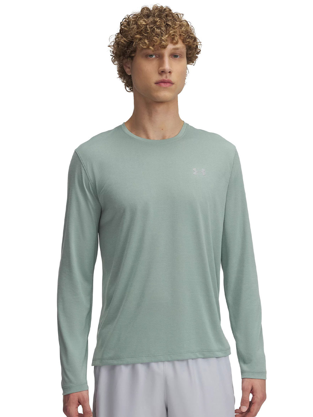 UNDER ARMOUR Launch Logo Printed Round Neck Slim Fit T-Shirt