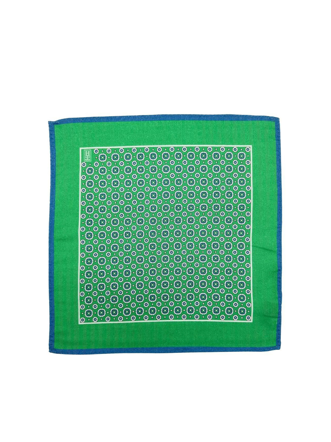 The Tie Hub Geometric Printed Woollen Pocket Square