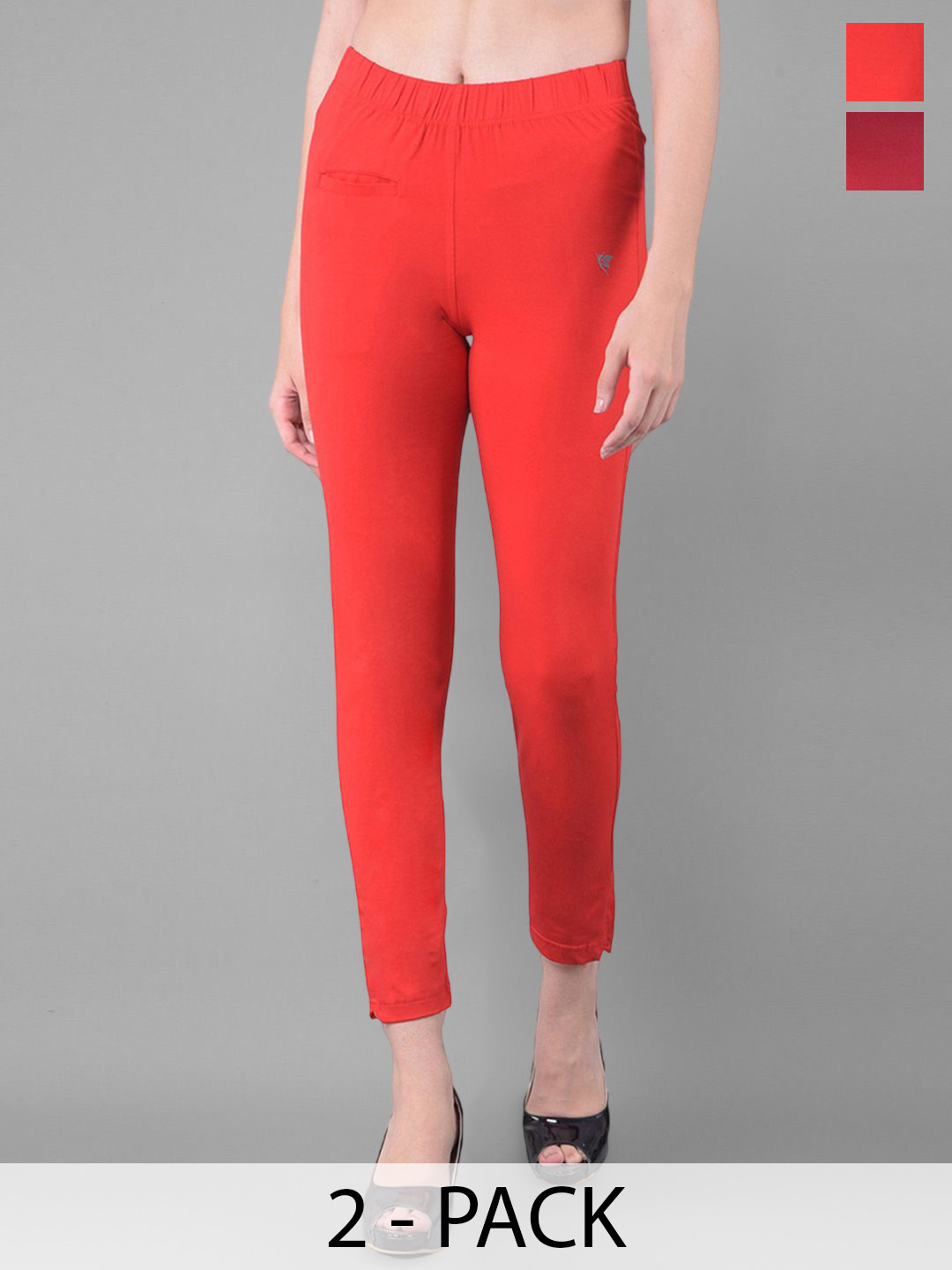 Comfort Lady Pack Of 2 Mid-Rise Ankle-Length KurtiPants