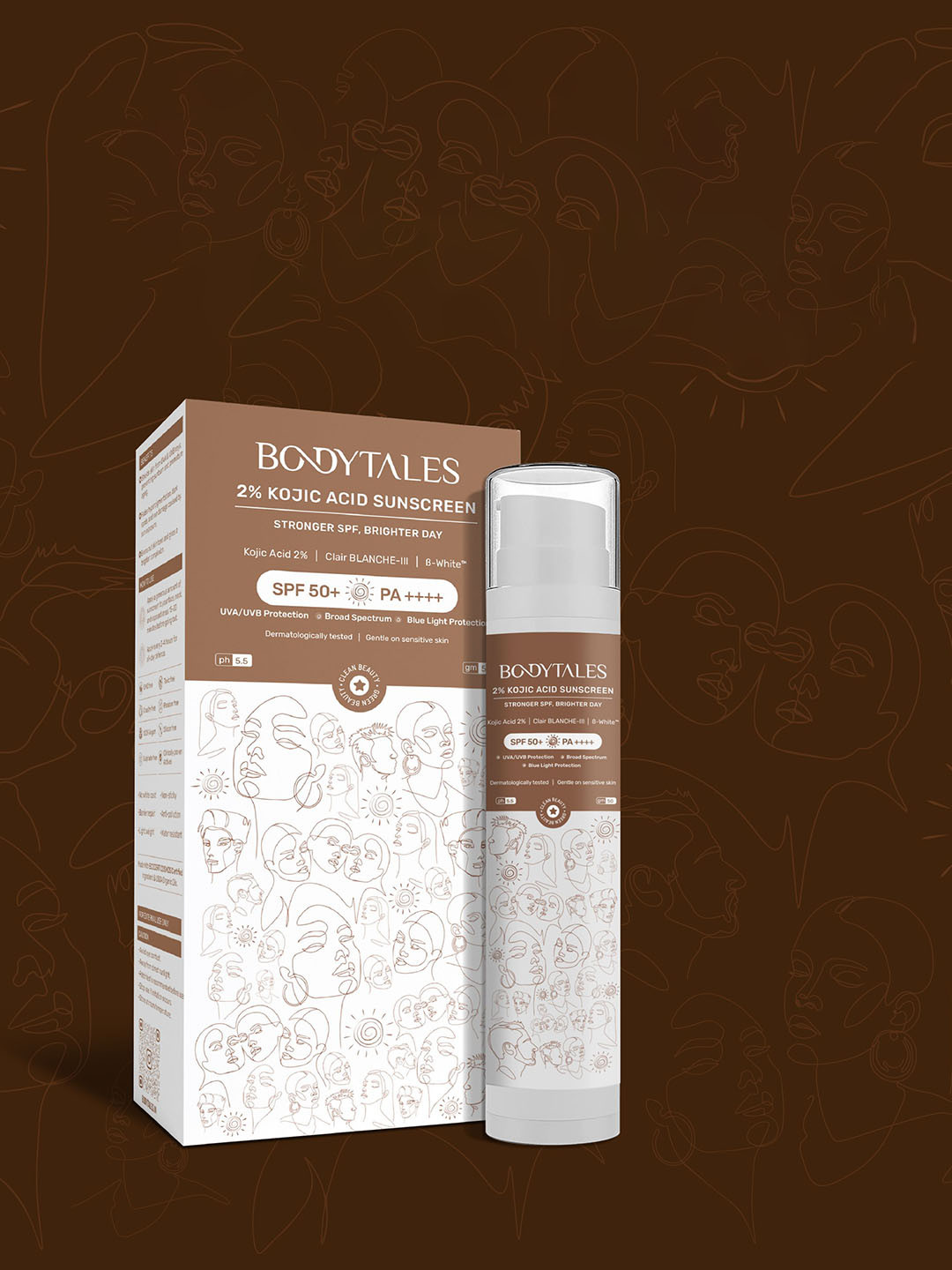 BODYTALES 2% Kojic Acid Brightening Sunscreen - 50 ml