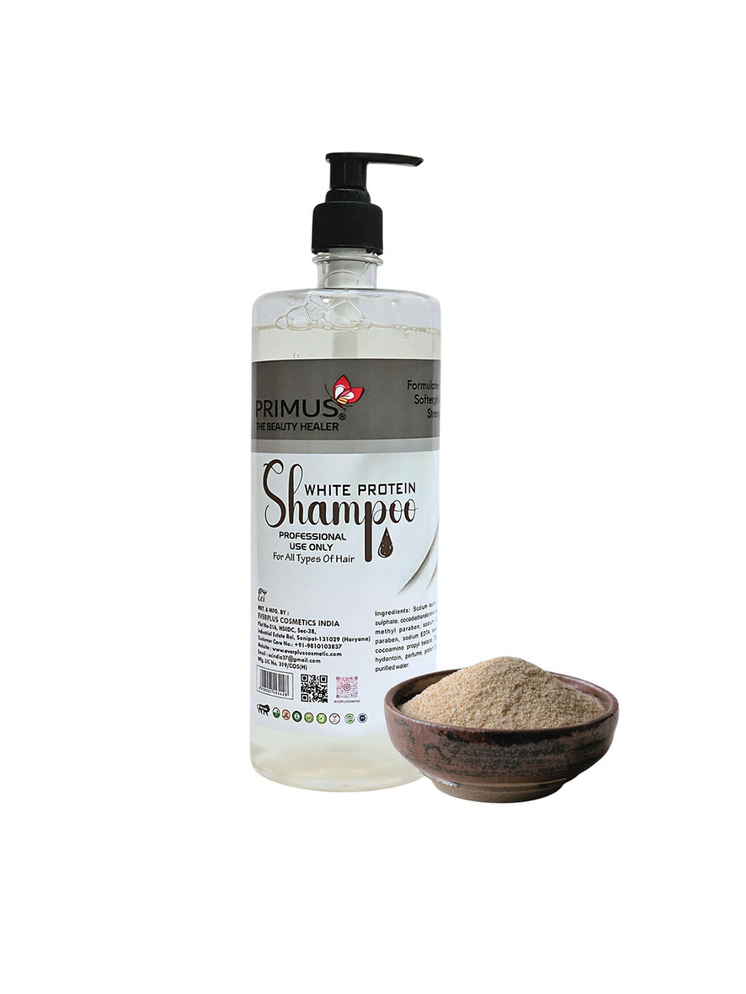 PRIMUS White Protein Shampoo With Argan Oil - 1 L