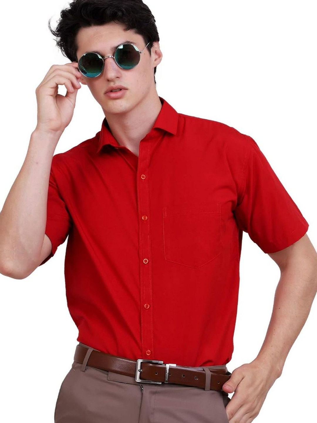 APPEL TOUCH Spread Collar Regular Fit Formal Shirt