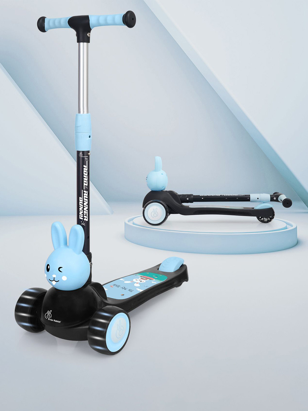 R for Rabbit Kids Road Runner  Anti-Slip Handle Scooter