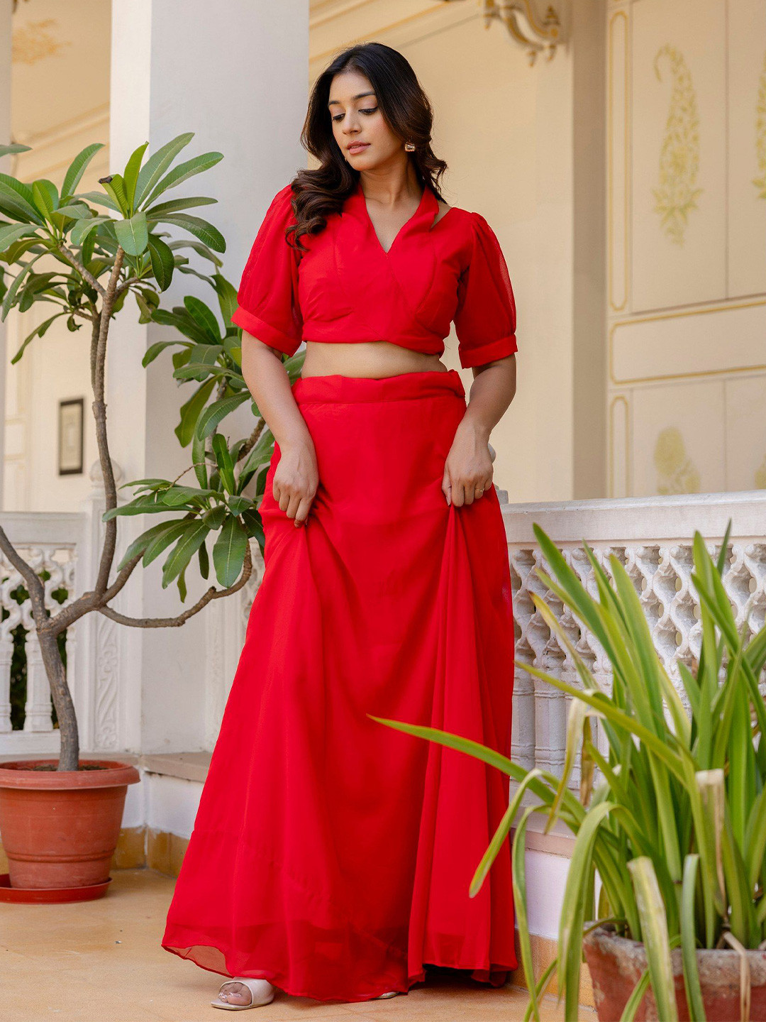 VILLE FASHION Ready to Wear Lehenga With Blouse