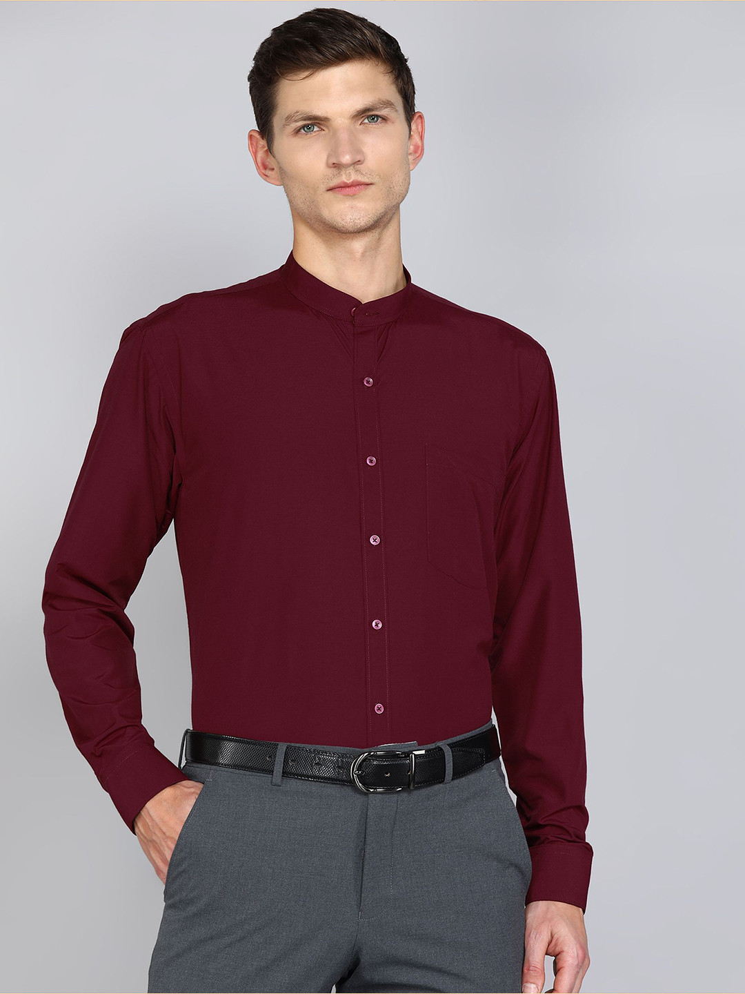 APPEL TOUCH Men Solid Classic Fit Formal Shirt
