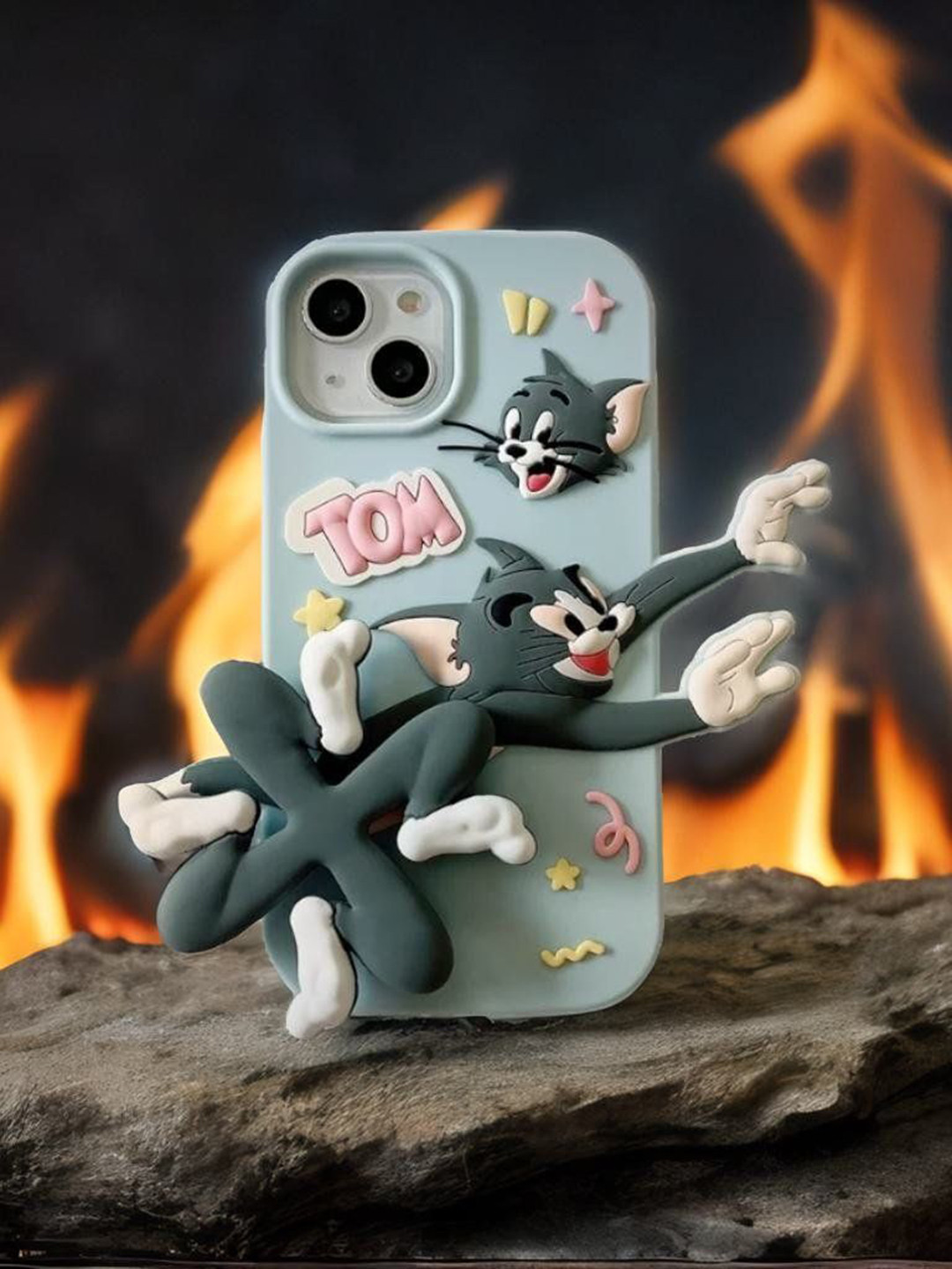 CASE CREATION Cartoon Characters Printed iPhone 15 Plus Rubber Bumper Case Mobile Cover