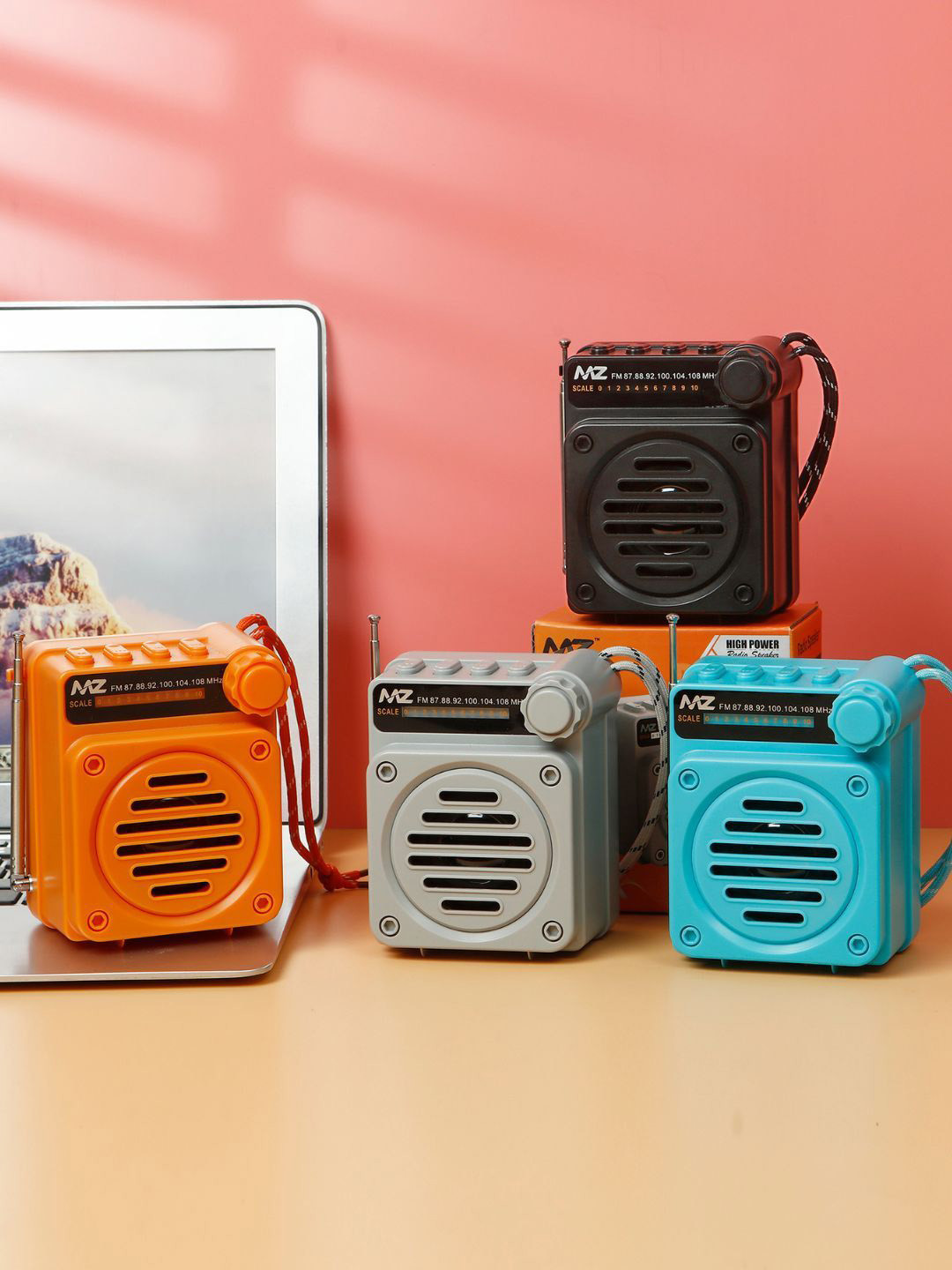 MZ Portable Bluetooth Dynamic Thunder Sound & High Bass Radio Speaker