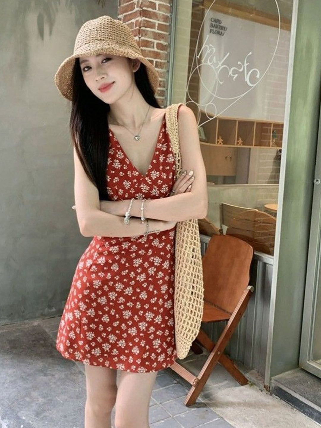 StyleCast Women Floral Printed A-Line Mini Dress
