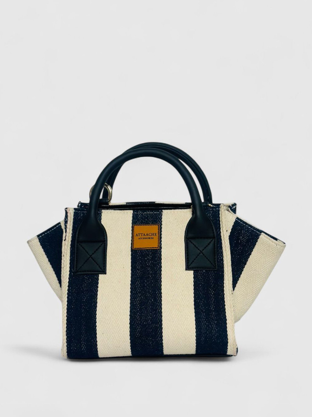 ATTAACHE ACCESSORIES Women Jacquard Fabric Striped Sling Bag
