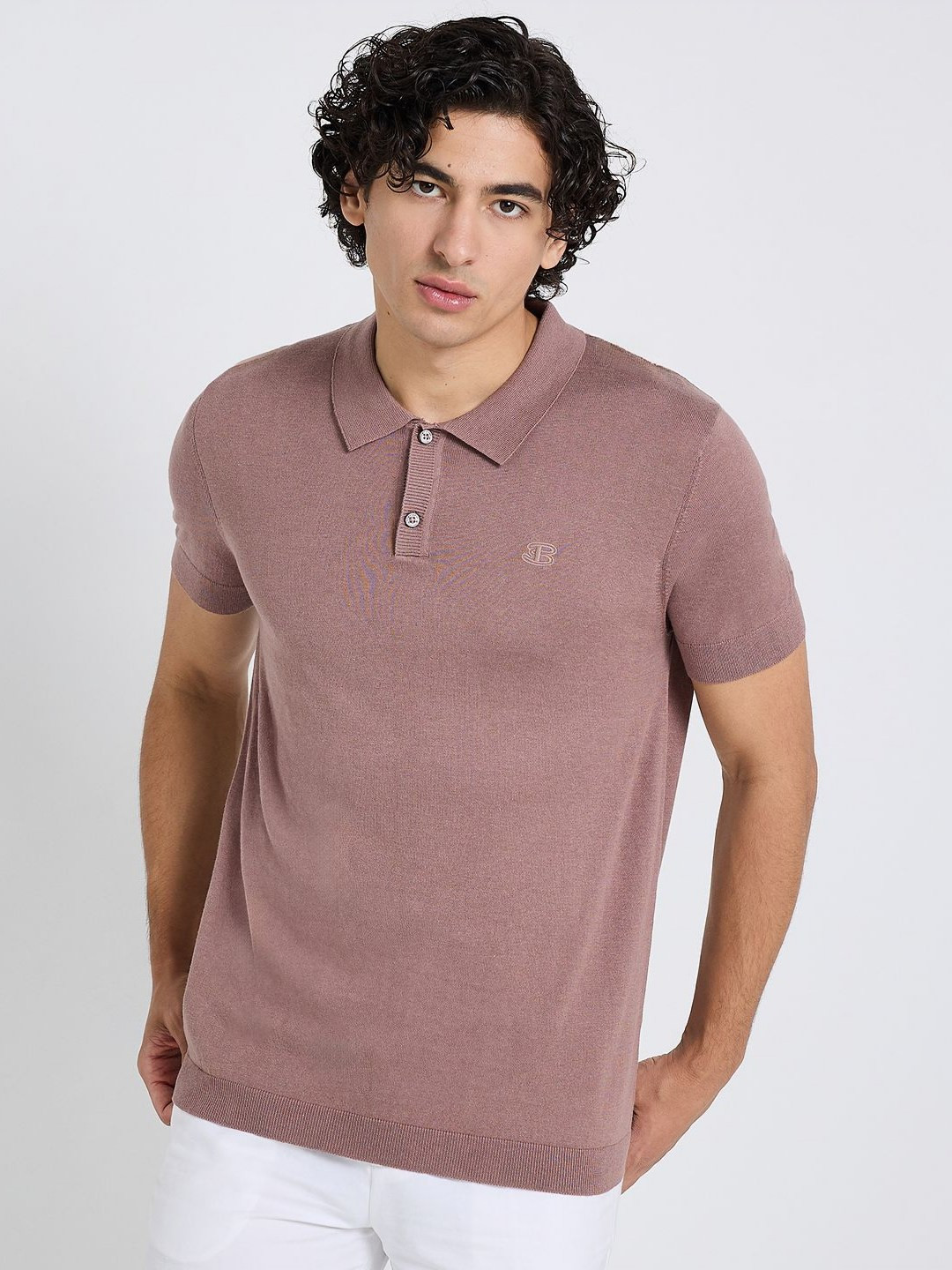 BEN SHERMAN Polo Collar Cotton T-shirt