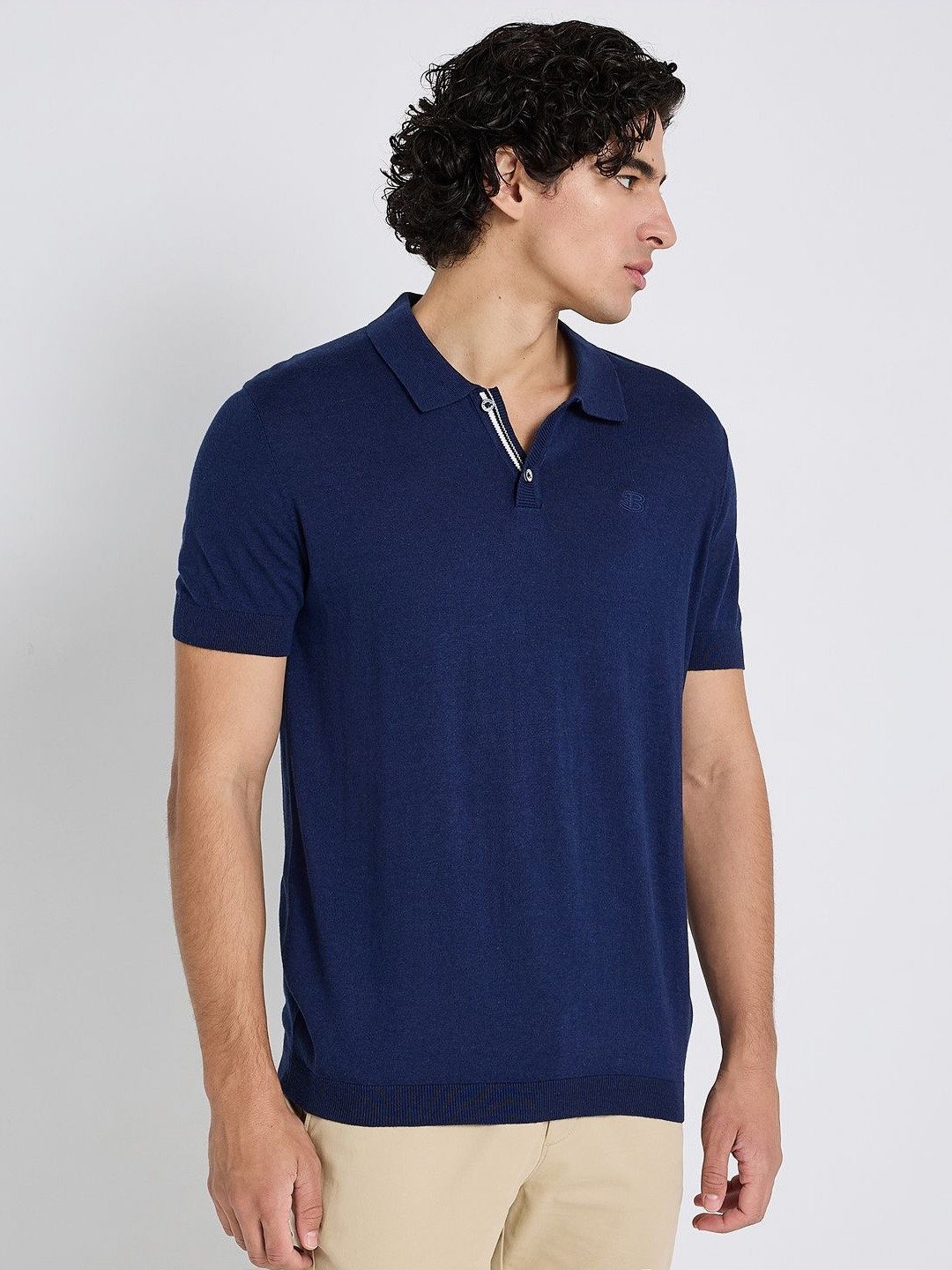 BEN SHERMAN Polo Collar Cotton T-shirt