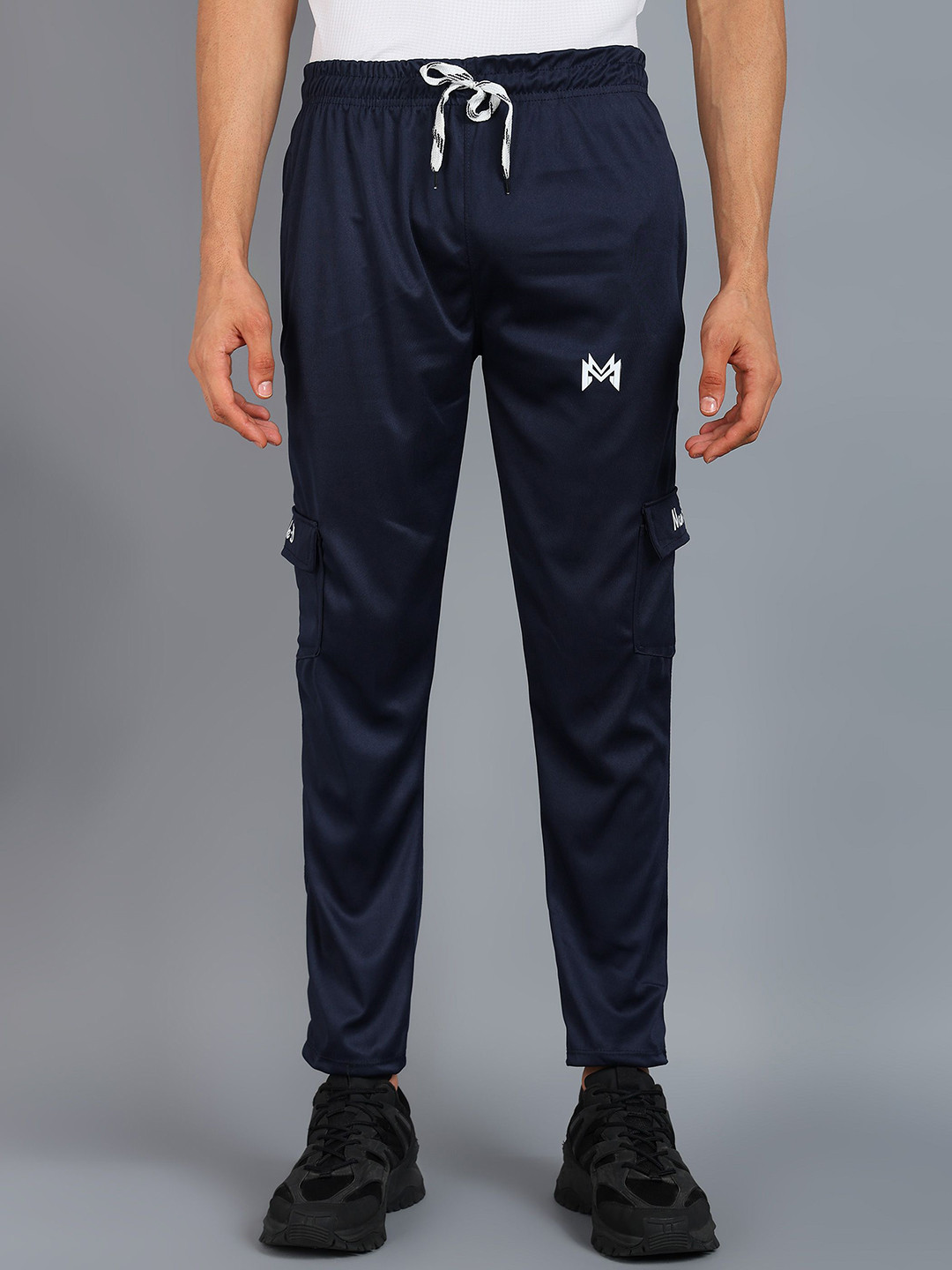 Mank D Men Mid-Rise Relaxed-Fit Track Pant