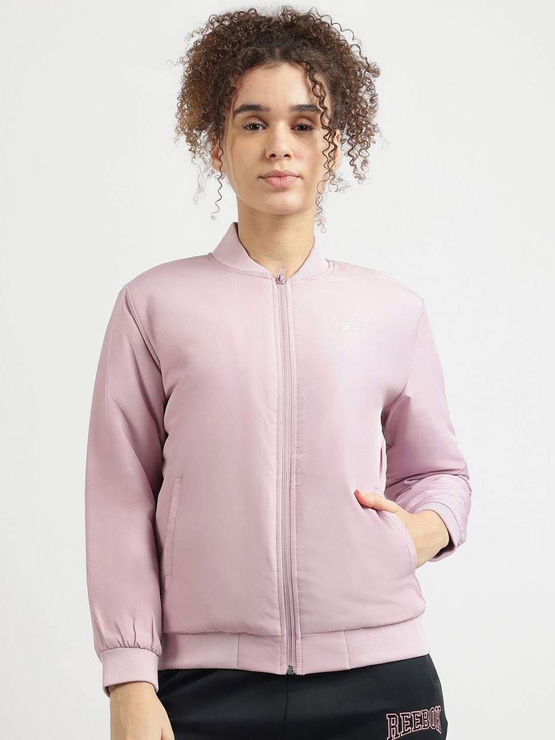 Reebok Brand Logo Printed Jacket