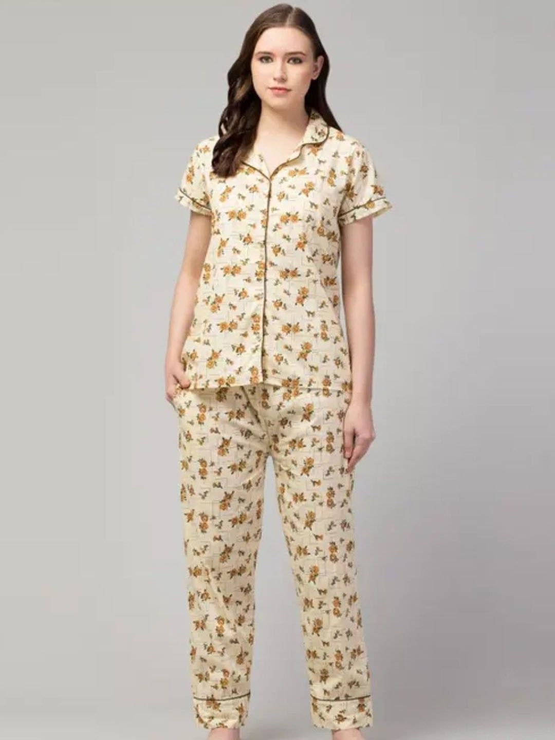 CROWN KING Women Printed Night suit