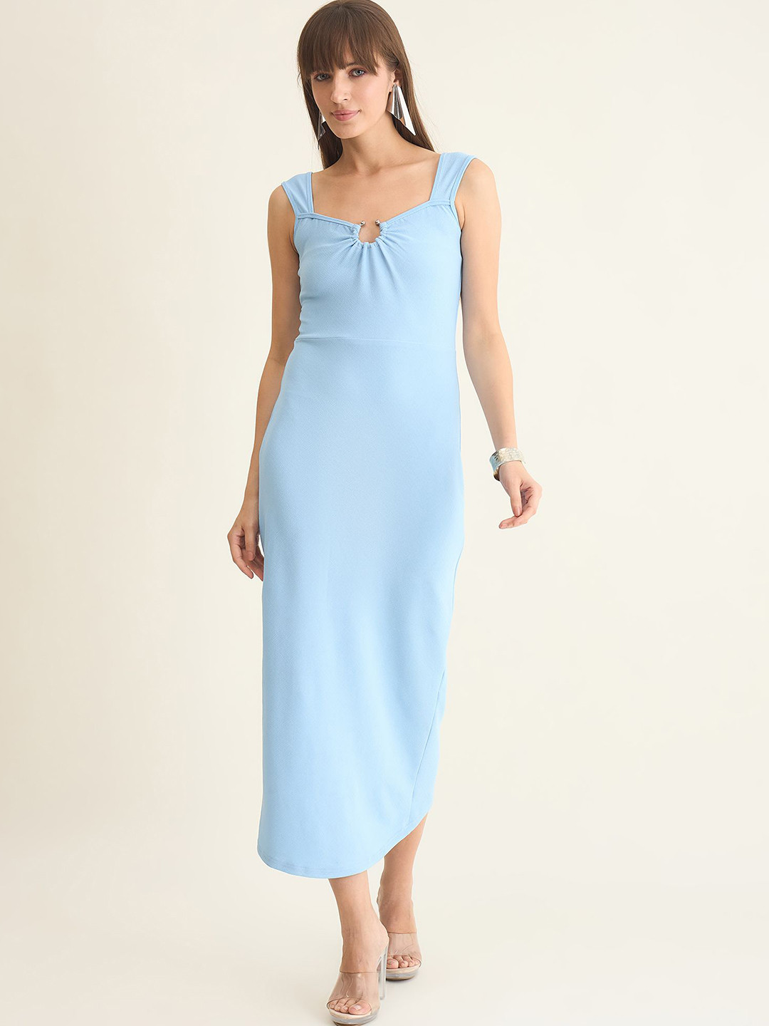 aayu Women Back Slits Bodycon Dress