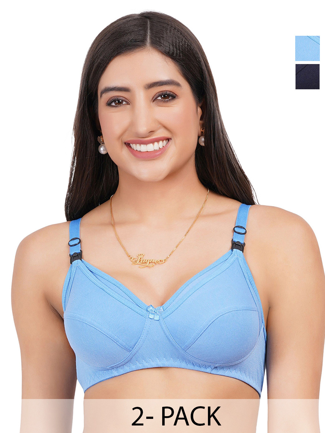 Liigne Pak Of 2 Maternity Bra All Day Comfort Full Coverage