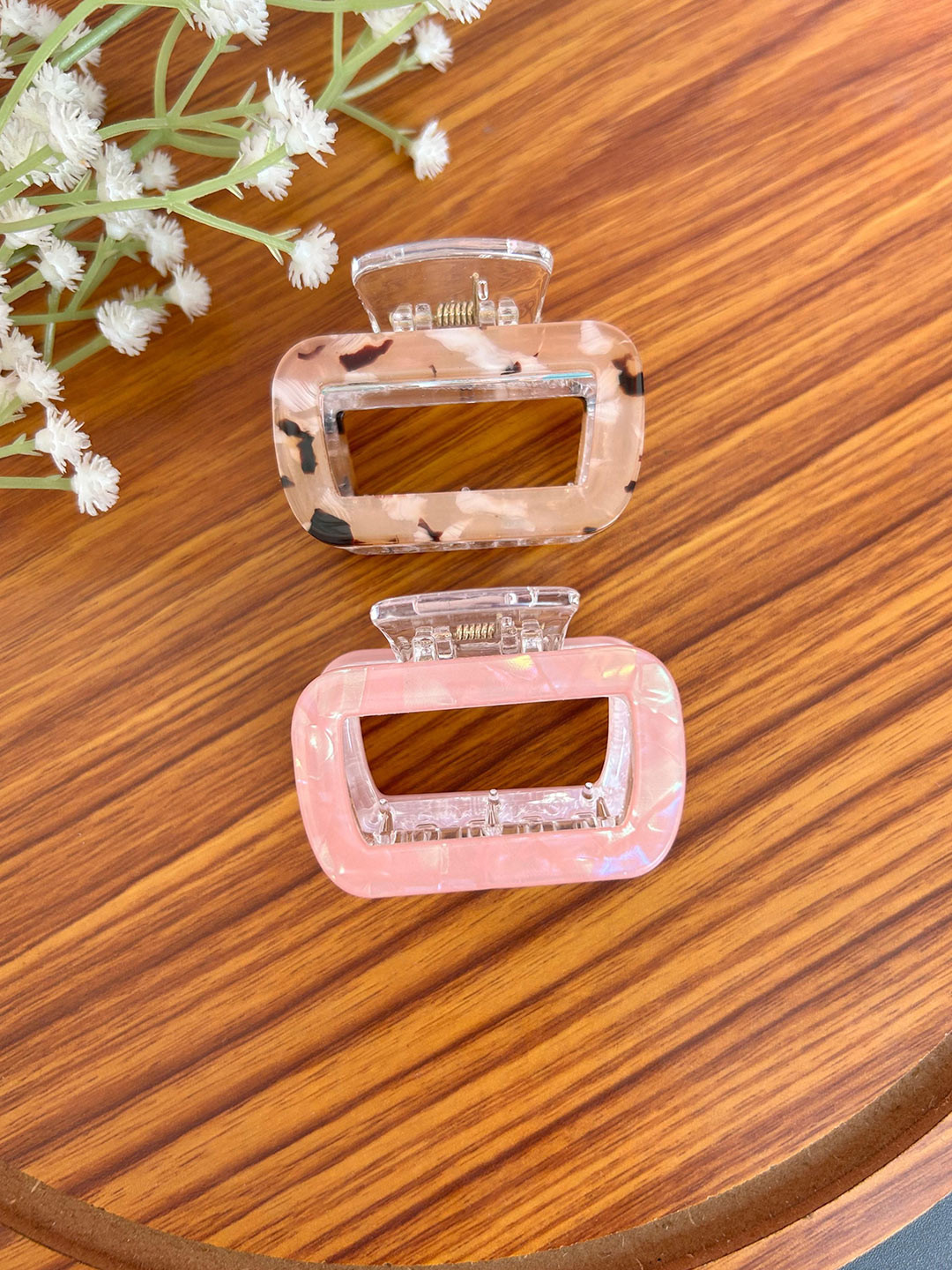 Radhya Accessories Set Of 2 Bofeini Modern Monochrome Claw Clips