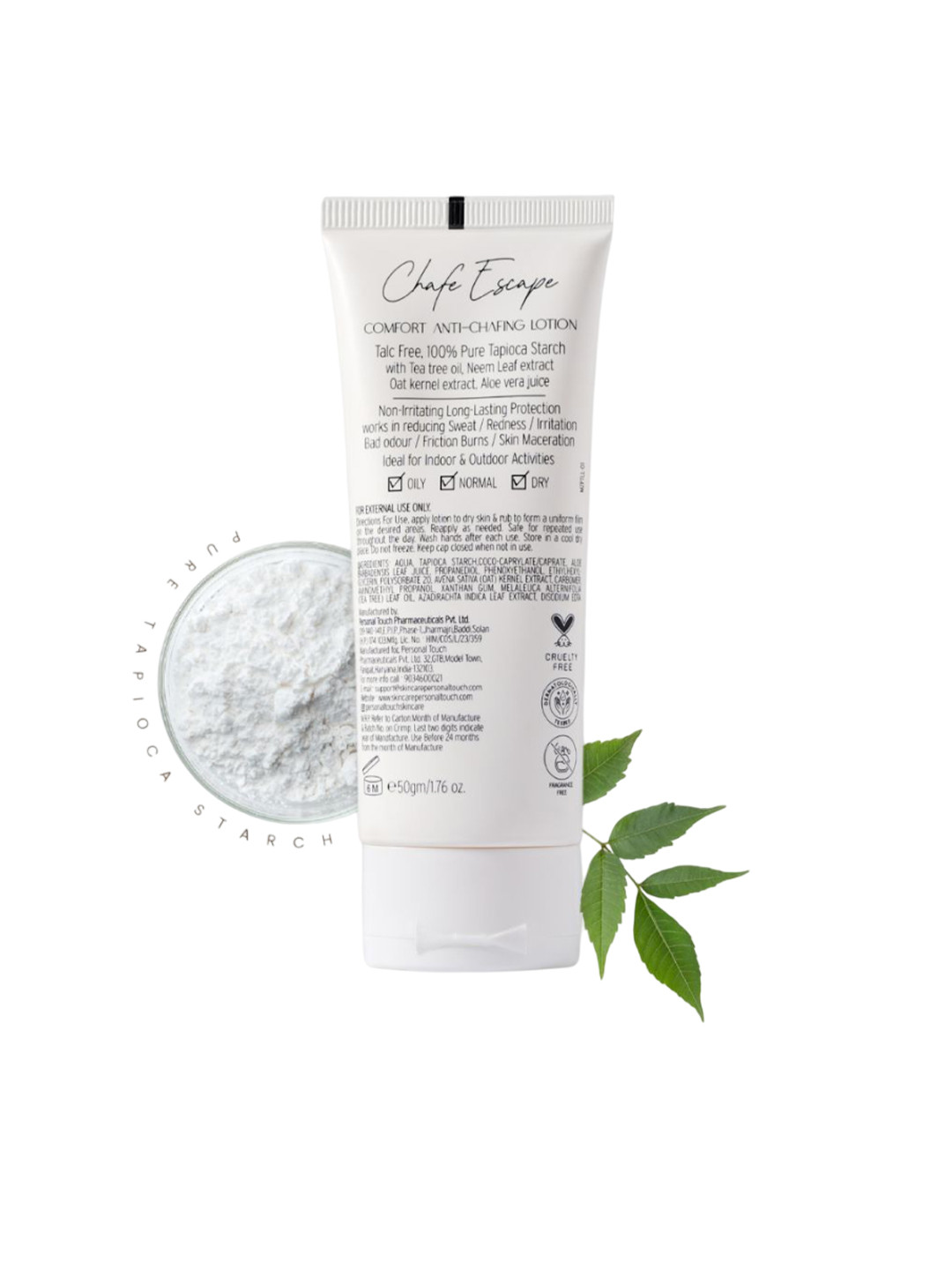 Personal Touch Skincare Chafe Escape Anti Chafing Lotion - 50 g