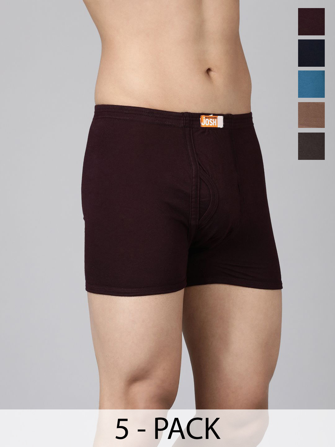 Dixcy Scott Josh Pack Of 5 Pure Cotton Short Trunks DSJ-FINE-TRNK-P5, NCMWB