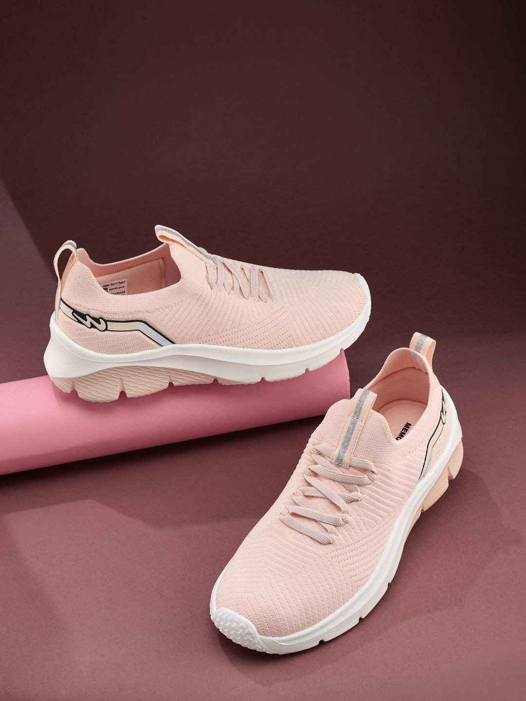 Campus Women LUMI Textured Slip-On Round Toe Sneakers