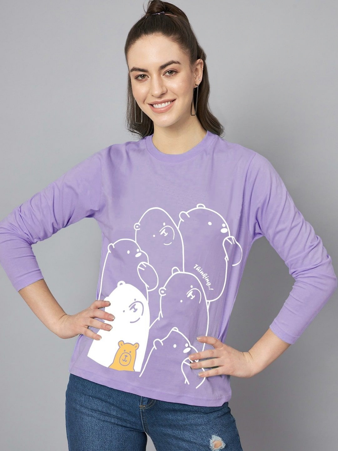 The Dry State Animal Graphic Printed Round Neck Cotton T-shirt