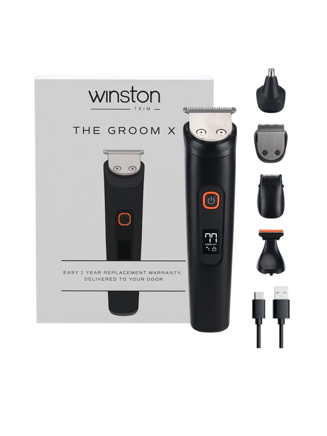WINSTON WFBT-103 Groom X 5-In-1 Grooming Trimmer- Grey