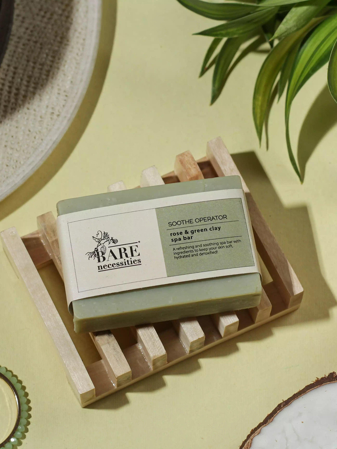 Bare Necessities Soothe Operator Rose & Green Clay Spa Bar- 75 g