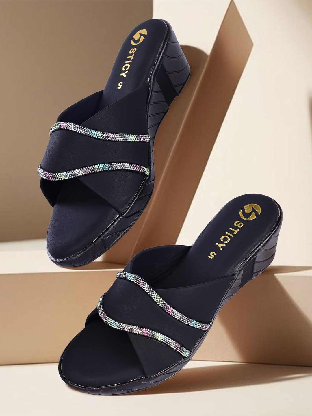 STICY Slip-On Comfort Sandals