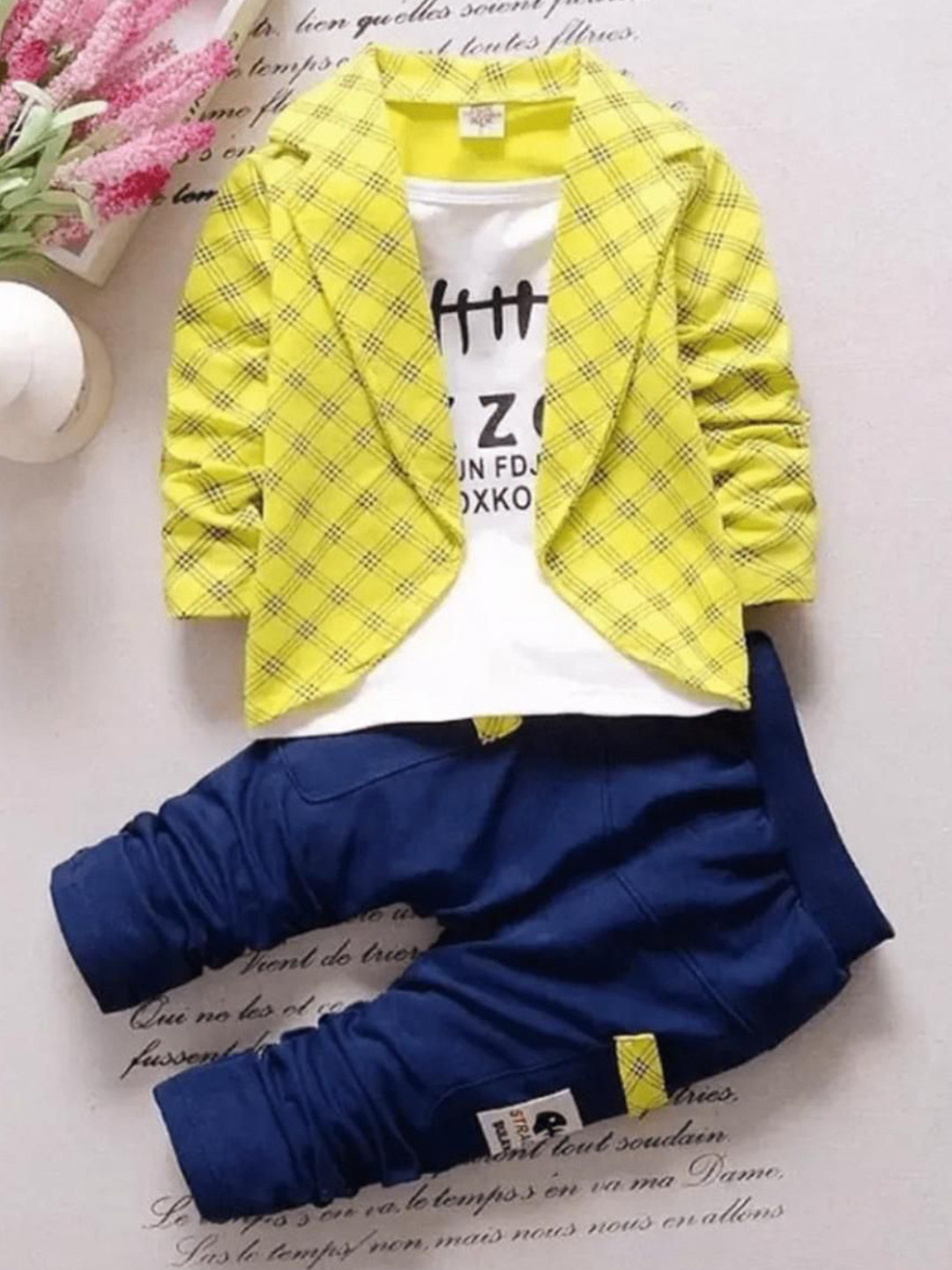 MEROPE Boys Printed Round Neck Regular Clothing Set