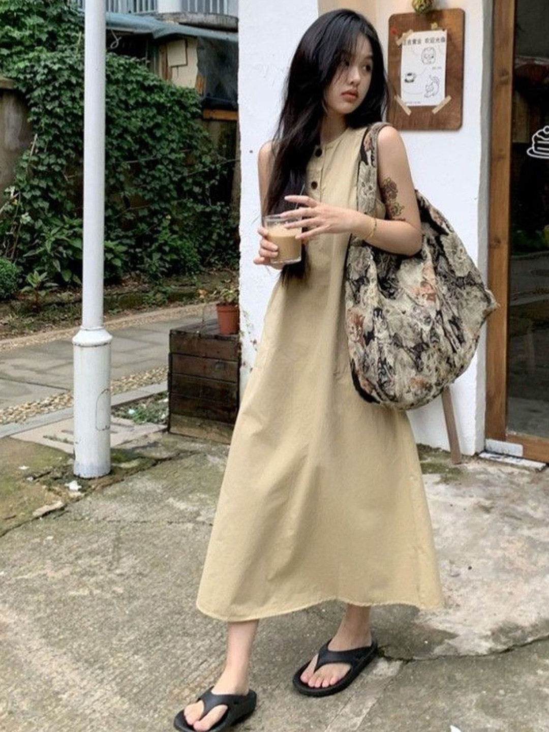 StyleCast Sleeveless A-Line Midi Dress