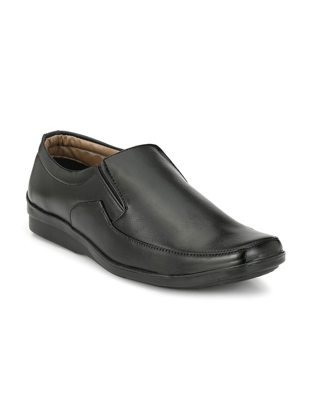 LEEPEETER Men Leather Formal Slip-Ons