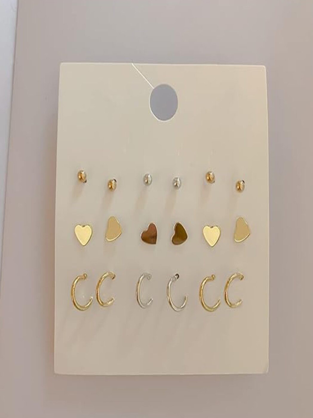 ANNA CREATIONS Set Of 9 Circular Studs