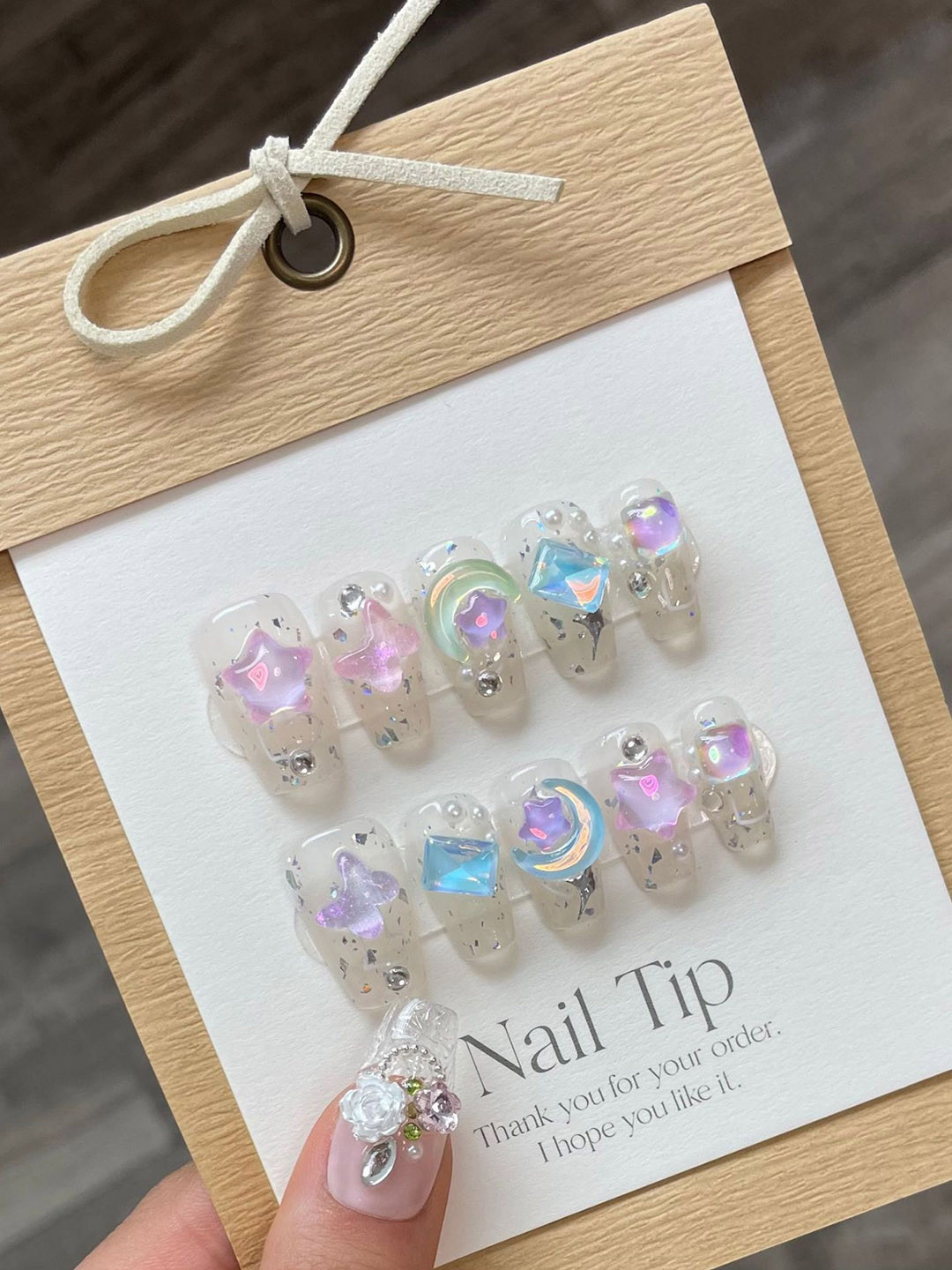 StyleCast x Revolte Set Of 10 Nail Extension - Transparent