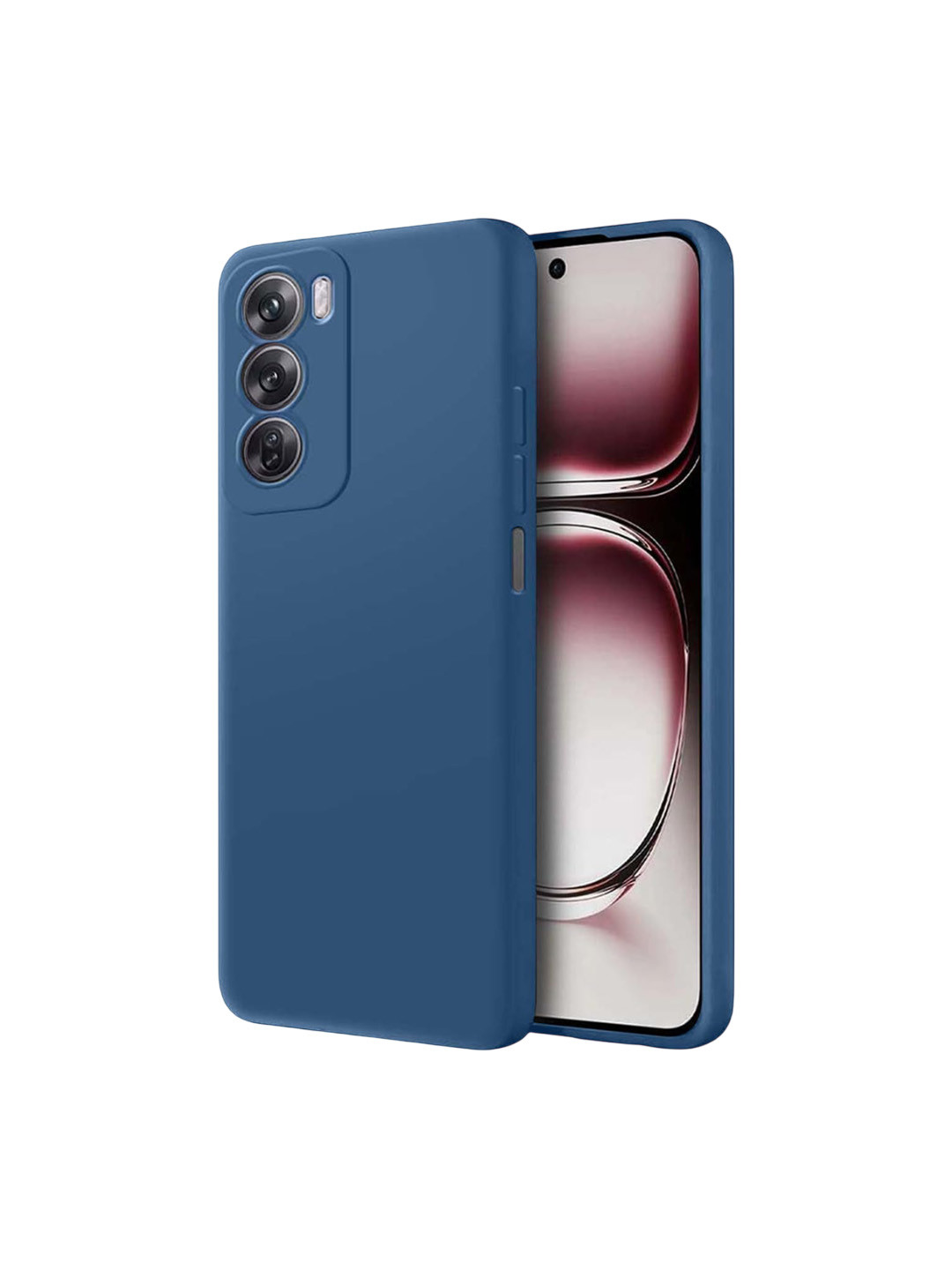 LIRAMARK Unisex Oppo Reno 12 Pro 5G Solid Back Case