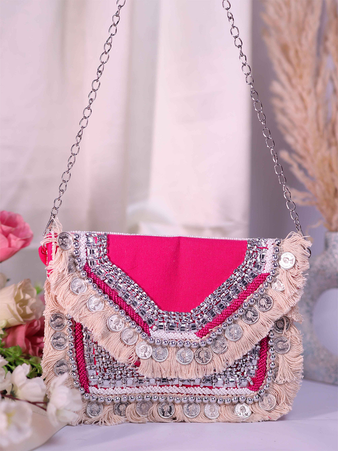 Swisni Women Embellished Miniature Sling Bag