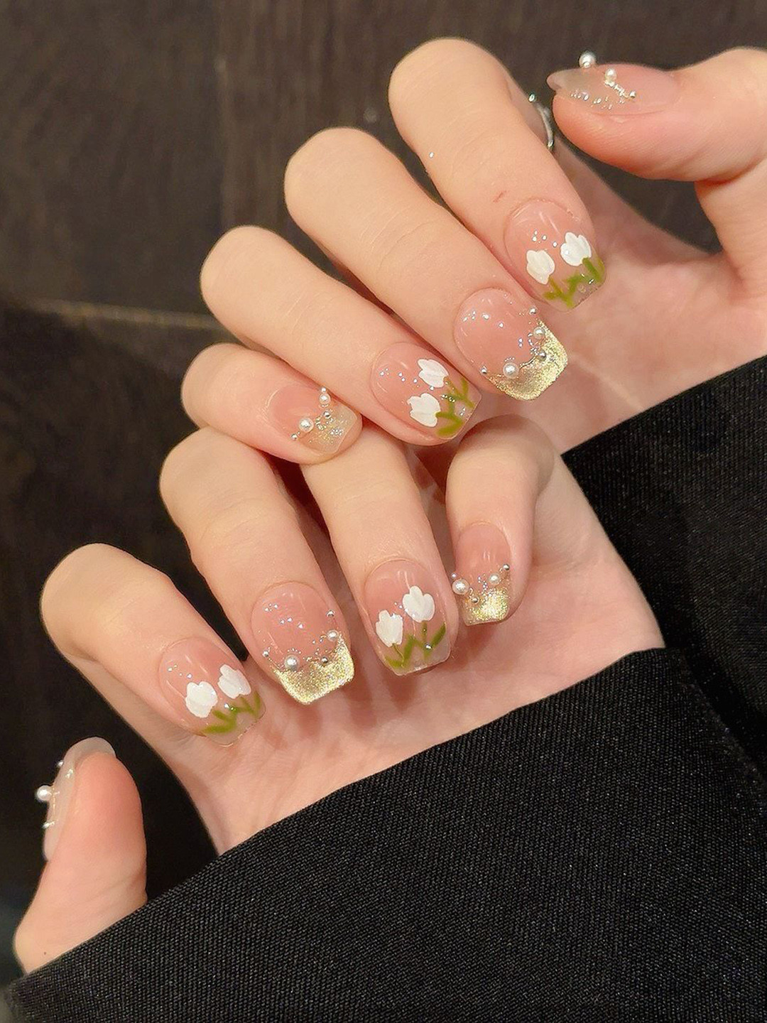 StyleCast x Revolte Set Of 10 Floral Nail Extension