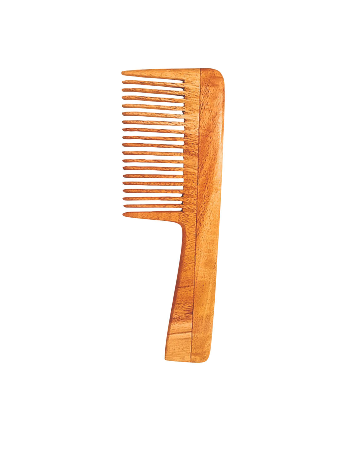 RUFIYS Neem Wooden Comb For Hair Fall Control Brown