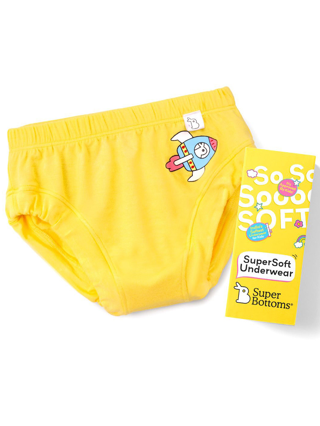 SuperBottoms Briefs for Babies Supersoft Underwear for Girls & Boys Und-BY-BR-SR-6-9M-1P_N