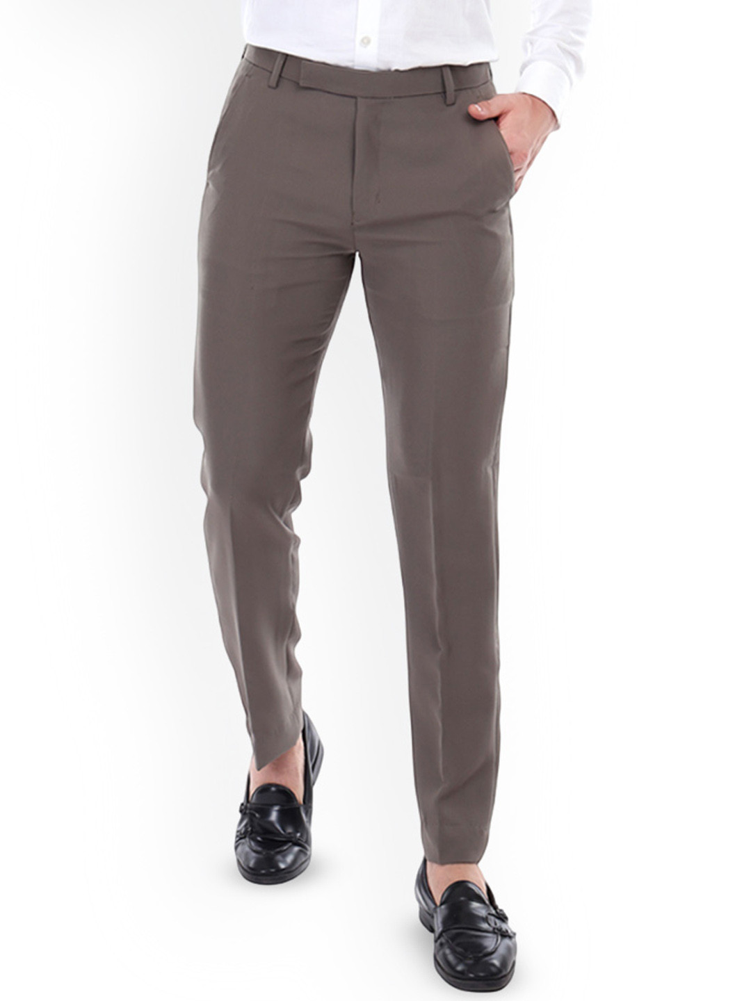 THE TURQUOISE TURTLE Men Original Regular Fit Formal Trousers