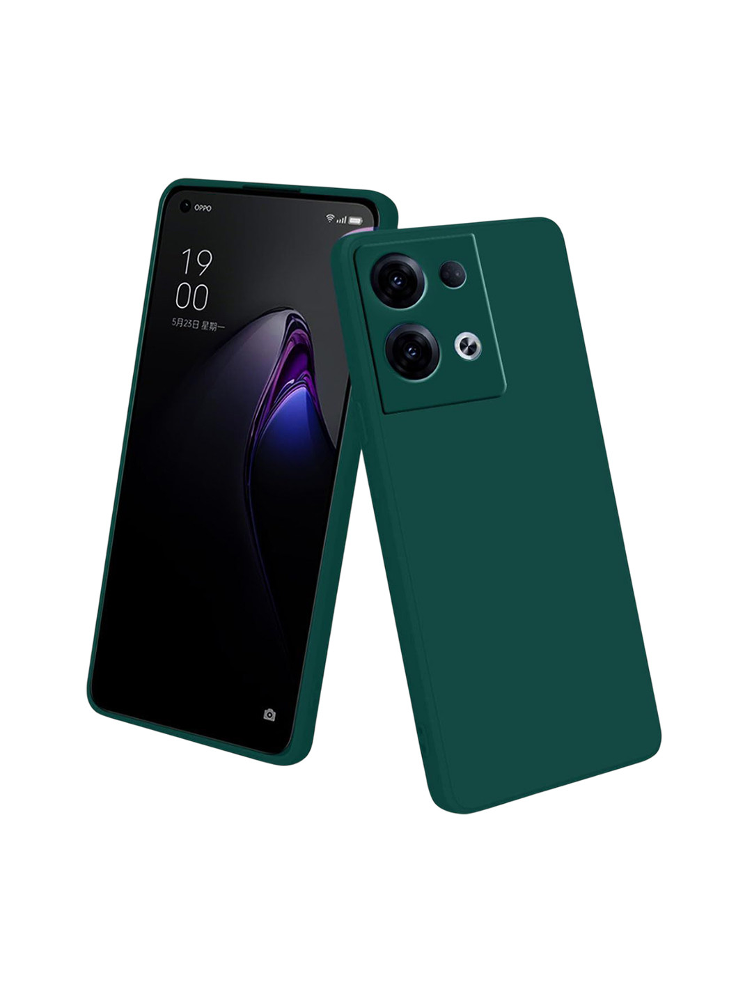 LIRAMARK Unisex Oppo Reno 8 Pro Solid Back Case