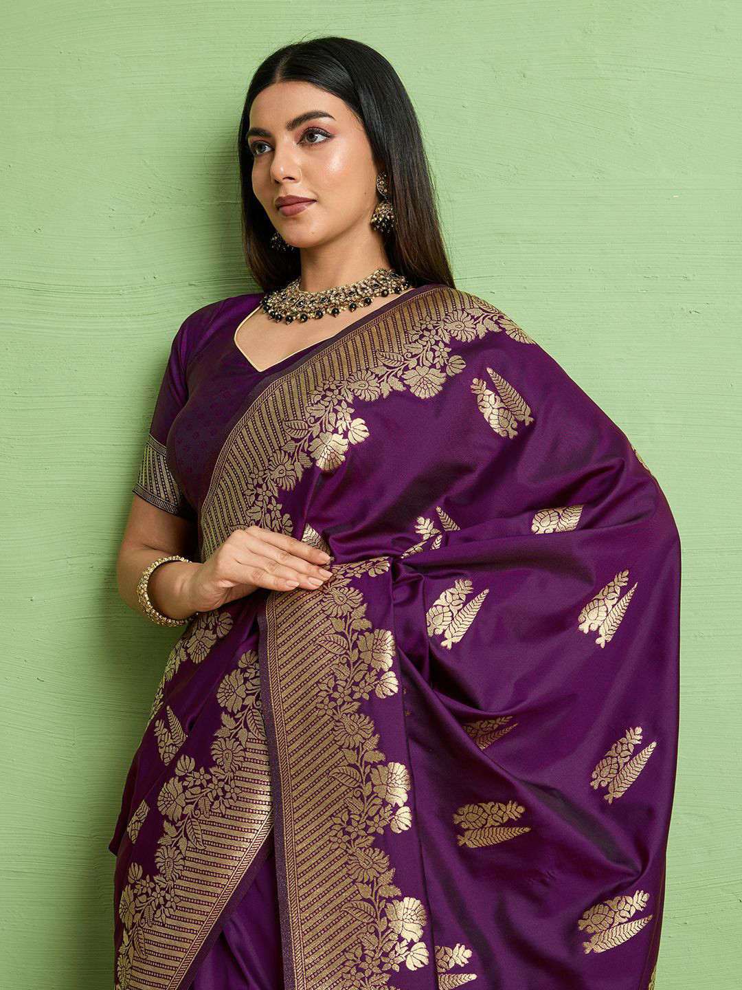 PBS PRINTS Woven Design Zari Art Silk Banarasi Saree